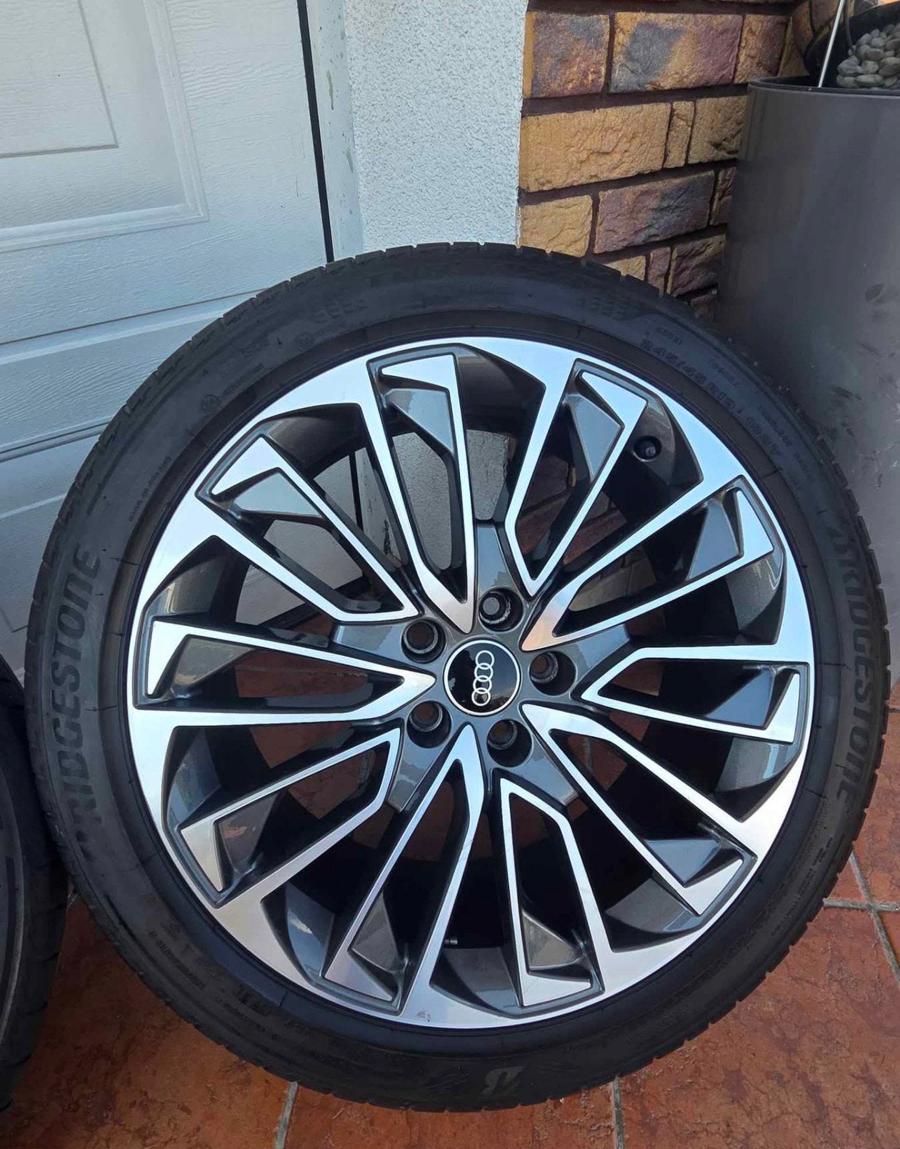 Audi A6 velgen 19inch sline velgen met zomerbanden, Ophalen, 19 inch, Zomerbanden, Banden en Velgen