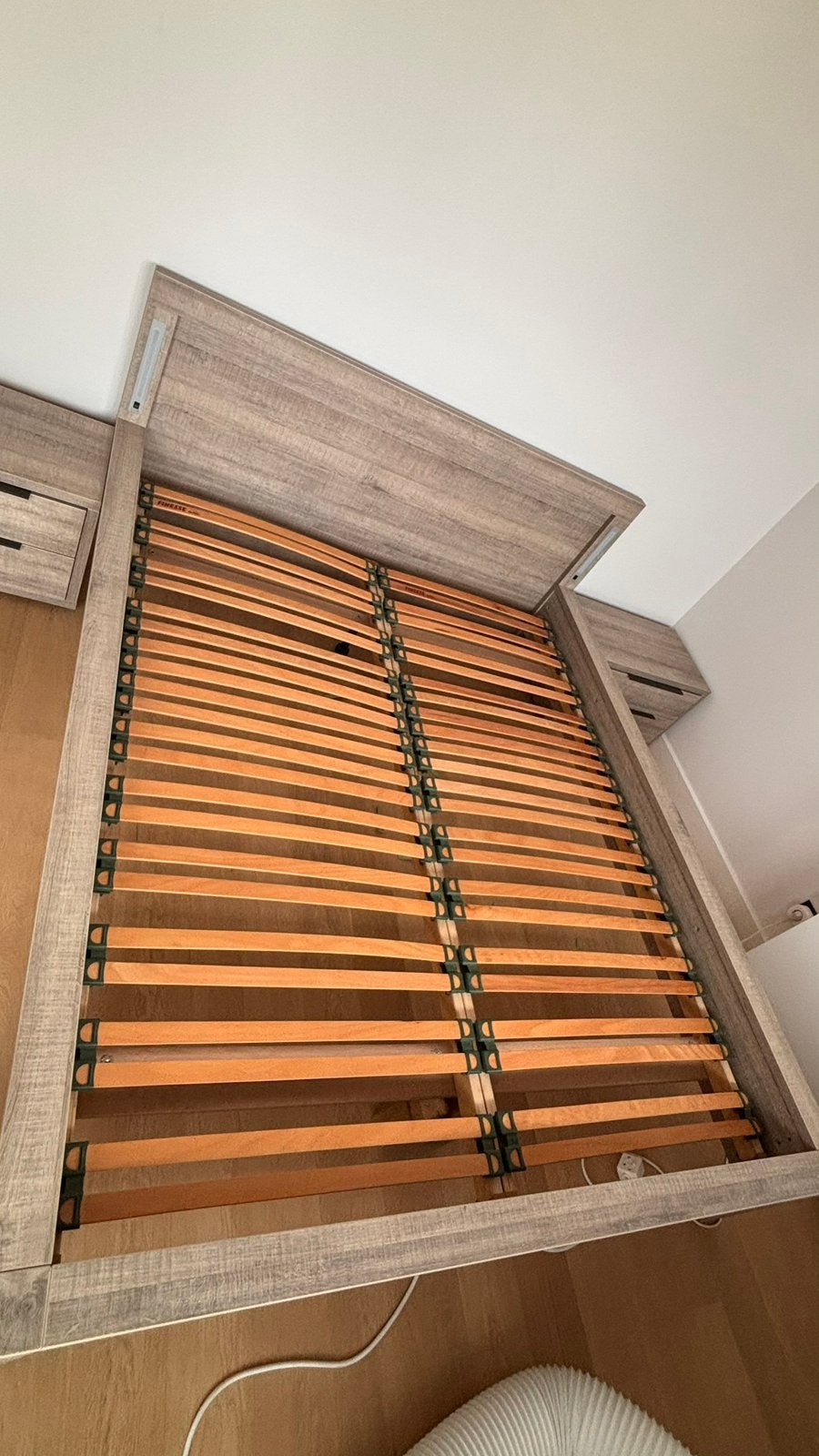 Matras + 2 lattenbodems, Maison & Meubles, Enlèvement, Utilisé, 200 cm, Deux personnes