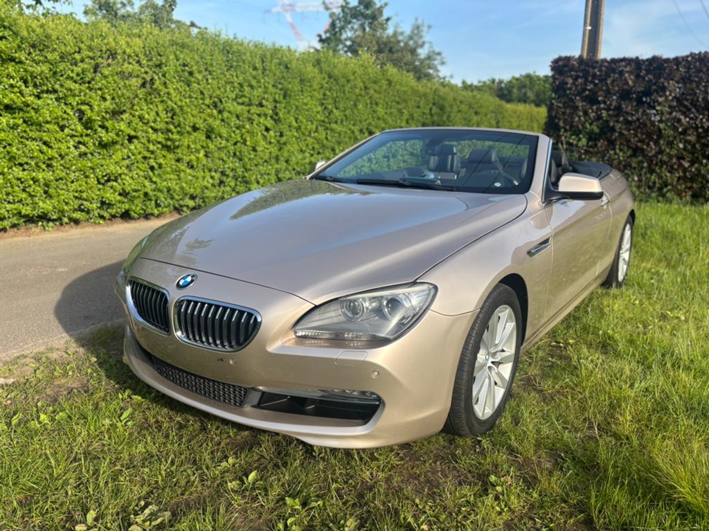 BMW 640i Cabrio X Drive - 111.083 Km - 2015 - Euro 6 - 1 pro, Autos, BMW, Cuir, Achat, Entreprise, Cabriolet