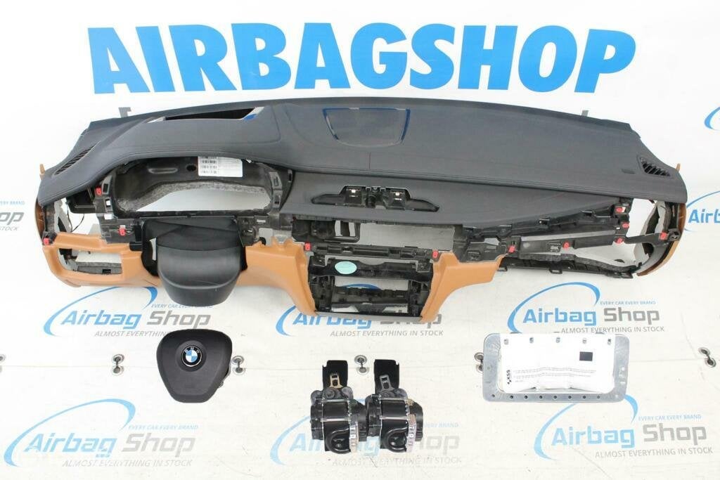 Airbag set Dashboard zwart/cognac HUD stiksels BMW X5 F15, Auto-onderdelen, Gebruikt, Ophalen of Verzenden