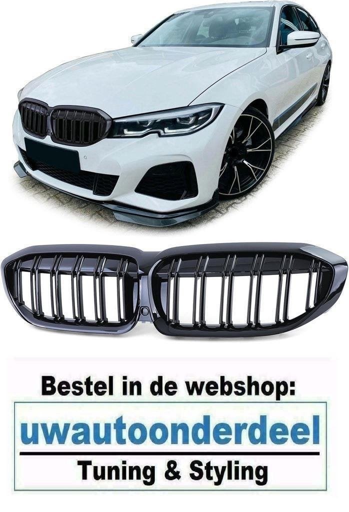Grill Nieren Dubbele Spijl Zwart Voor Bmw 3 Serie G20 G21, Verzenden