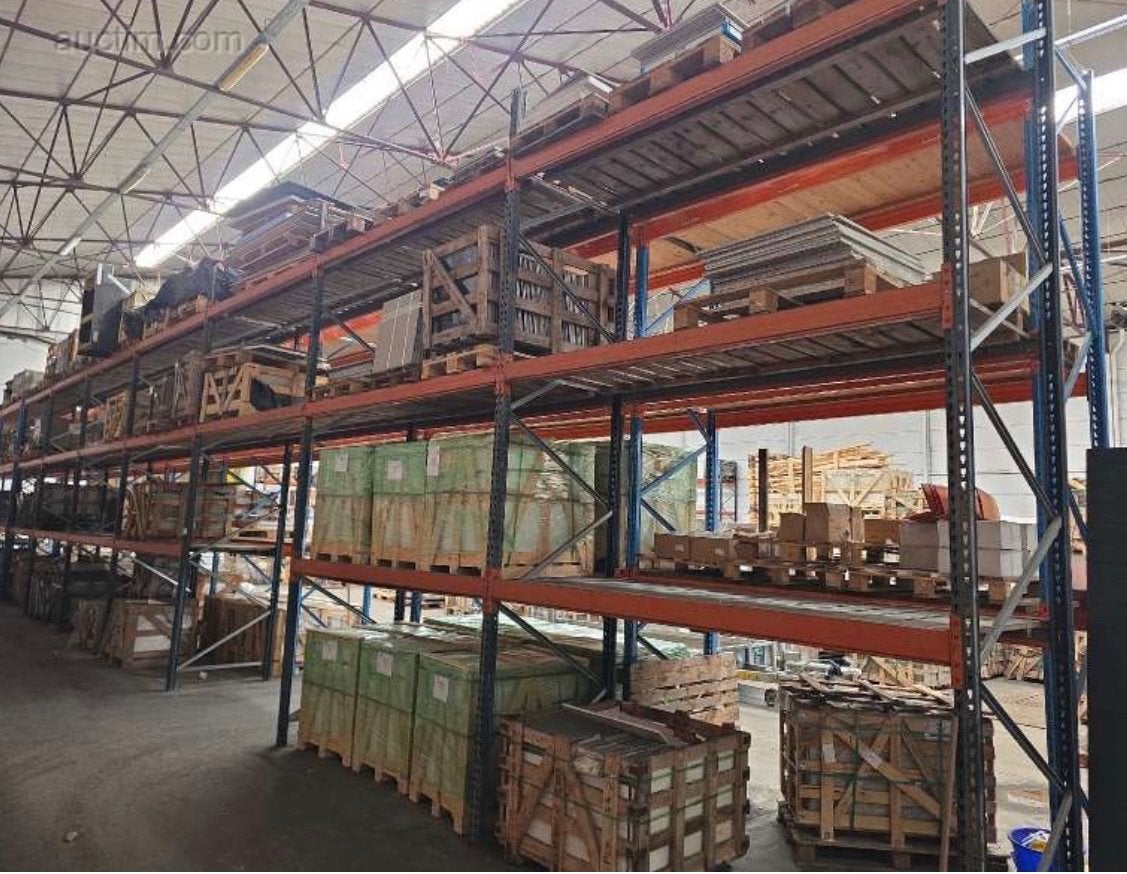 Palletstelling met houten roosters. Zware uitvoering., Enlèvement