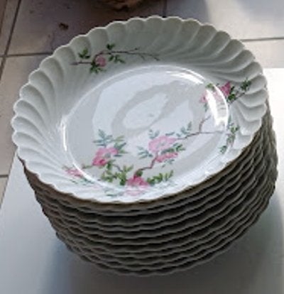 12 assiettes Haviland Limoges Sylvie, Antiquités & Art, Enlèvement