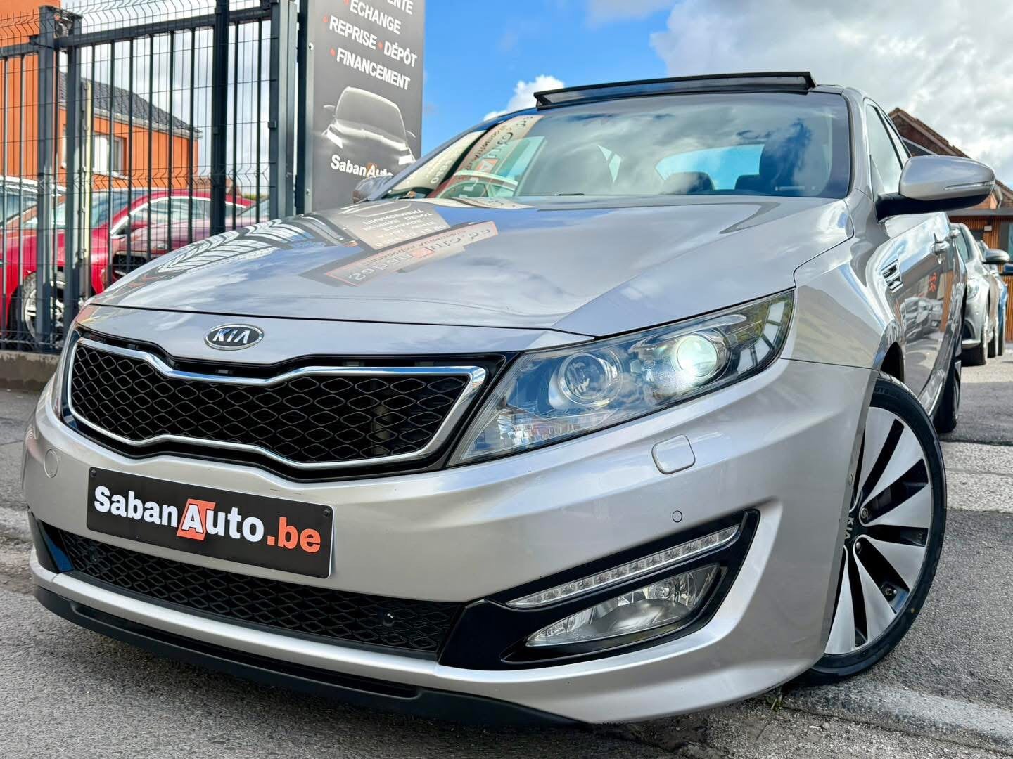 Kia Optima 1.7 Crdi Sense+ (100 kw - 136 cv)FULL OPTION 2013, Autos, Cuir, Argent ou Gris, Achat, Entreprise