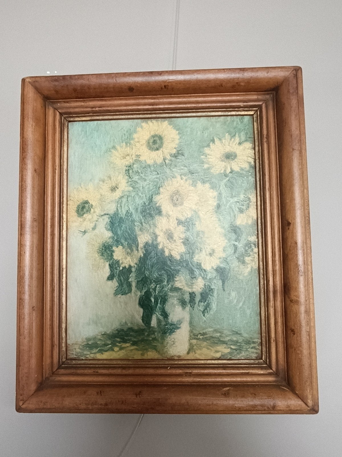 Prachtig Ingelijst Schilderij - Zonnebloemen, Antiek en Kunst, Kunst | Schilderijen | Klassiek, Ophalen of Verzenden