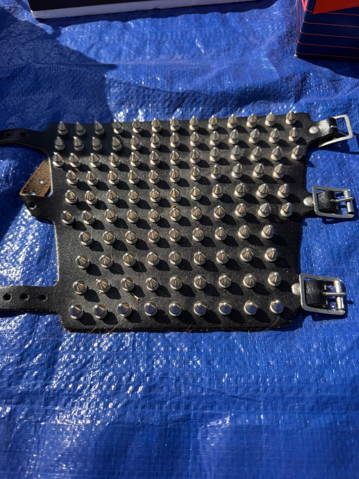 Spikes armband, Ophalen, Gebruikt, Zwart, Leer