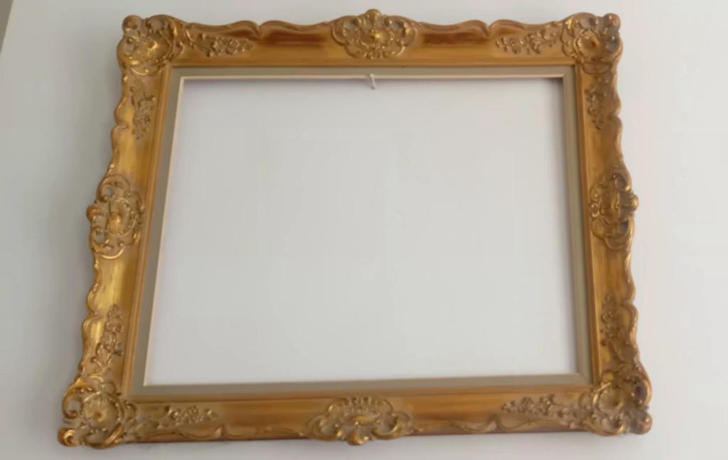 klassieke gouden houten kader, Huis en Inrichting, Woonaccessoires | Lijsten, Ophalen of Verzenden, Hout