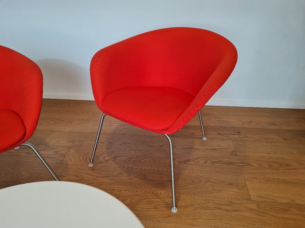 Fauteuil Arper, Rouge, Lounge, retro-modern, Comme neuf, Enlèvement