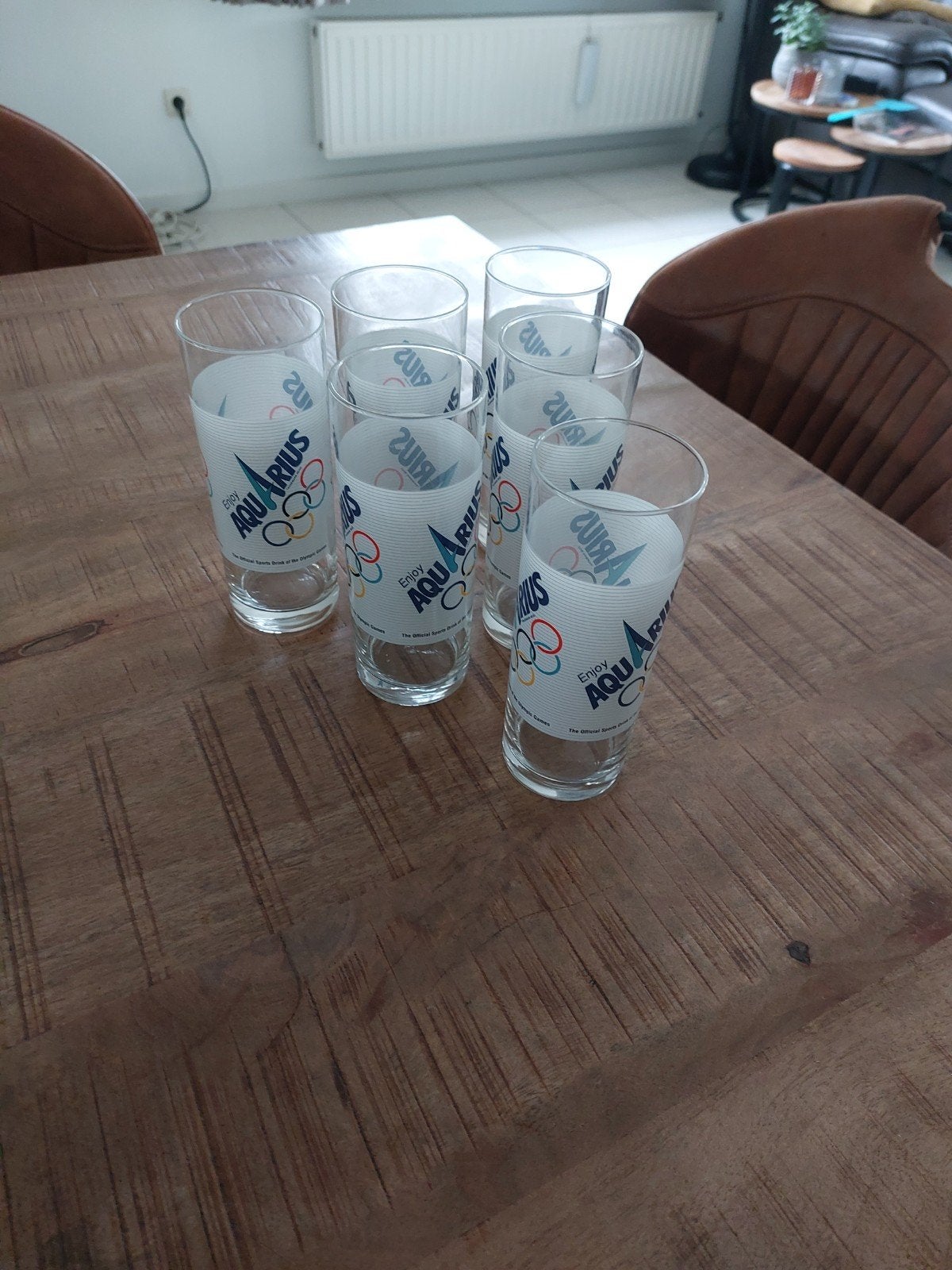 set van 6 aquarius longdrinkglazen, Enlèvement, Comme neuf, Autres types