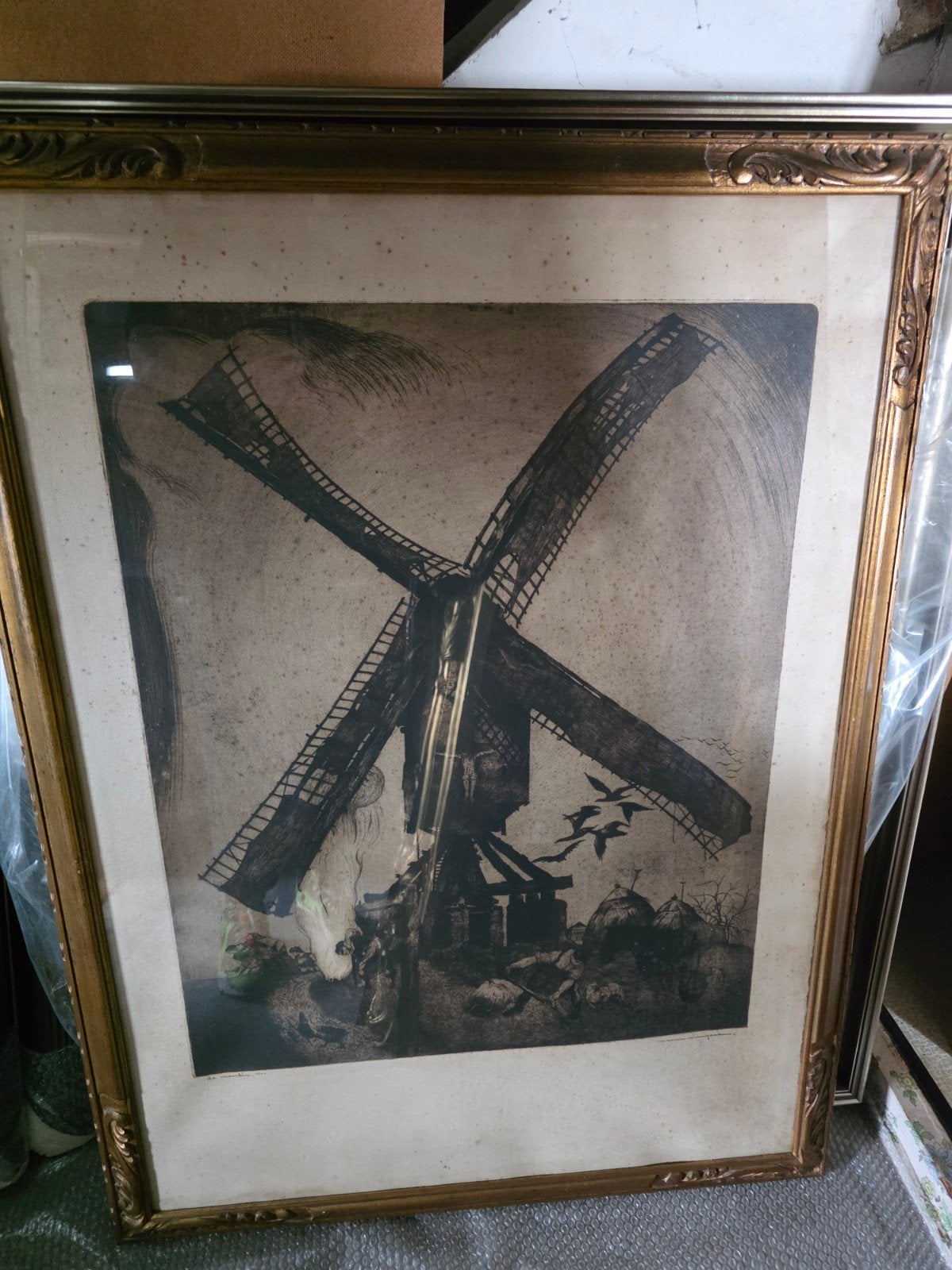 Maurice langaskens, Antiek en Kunst, Kunst | Etsen en Gravures, Ophalen