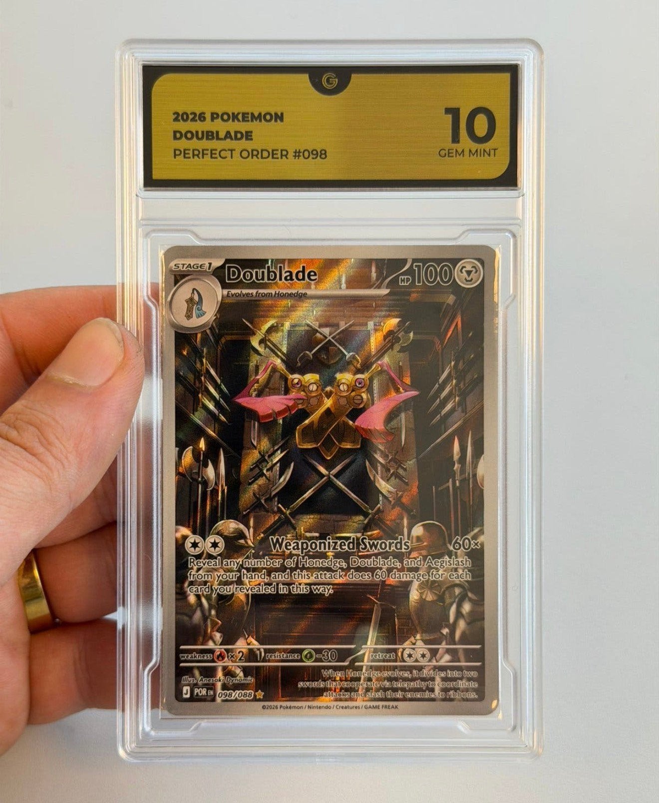 Carte Pokemon Doublade 098/088 GRADE 10 Perfect Order #098, Hobby & Loisirs créatifs, Jeux de cartes à collectionner | Pokémon