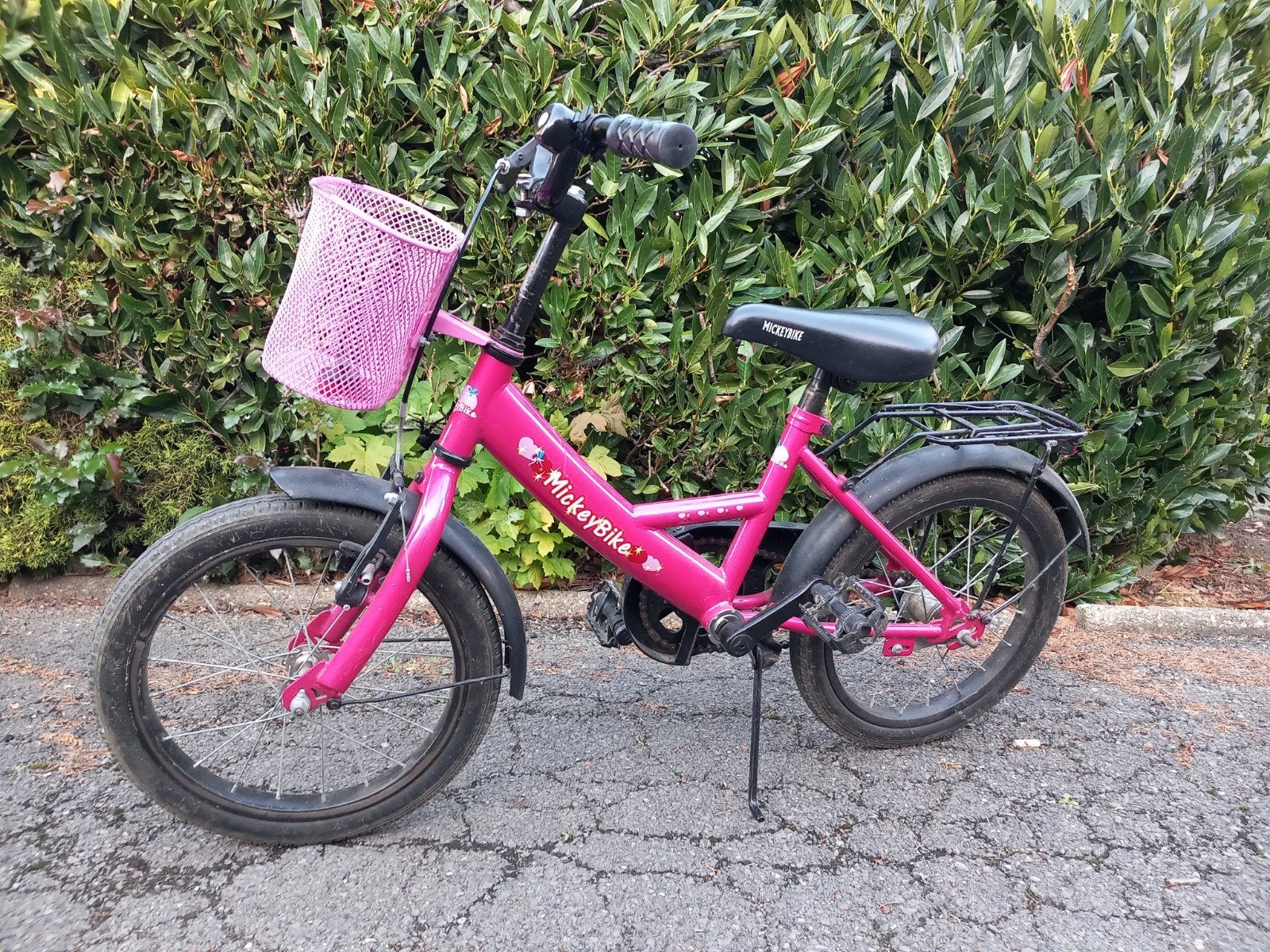 kinderfiets 16 inch, Ophalen