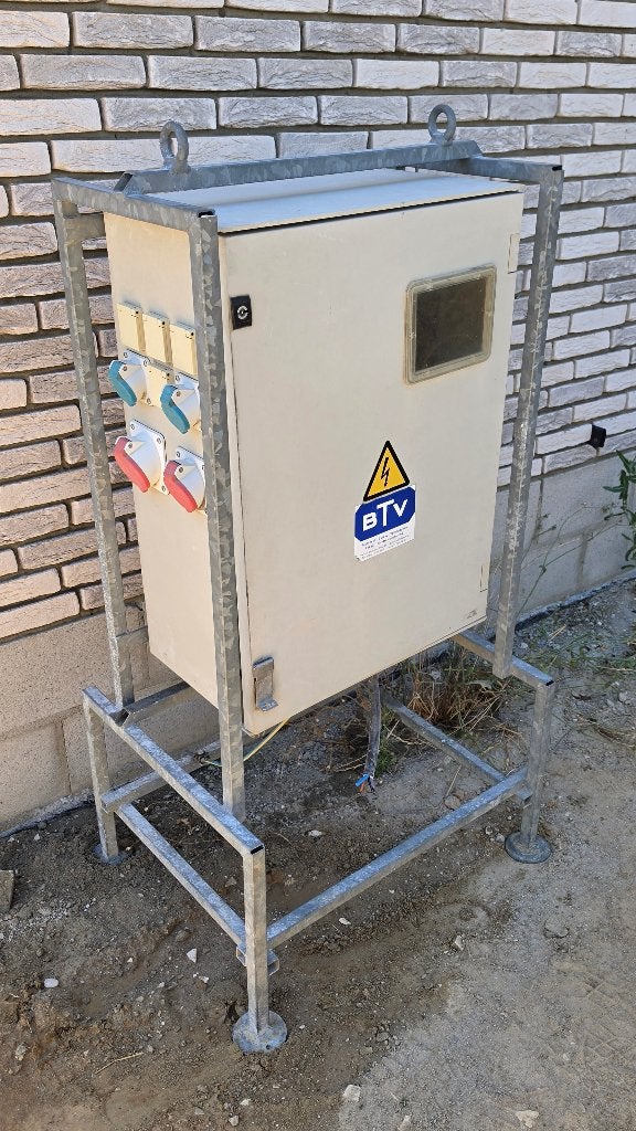 Armoire de chantier avec installation Fluvius vide, Bricolage & Construction, Enlèvement, Utilisé, Tableau électrique