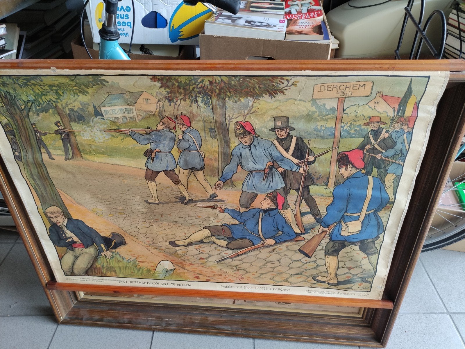 lot de 12 assiettes scolaires, Antiquités & Art, Enlèvement ou Envoi