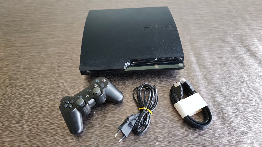 PlayStation 3 Slim + Manette + Câbles, Consoles de jeu & Jeux vidéo, Consoles de jeu | Sony PlayStation 3, Avec 1 manette, Enlèvement