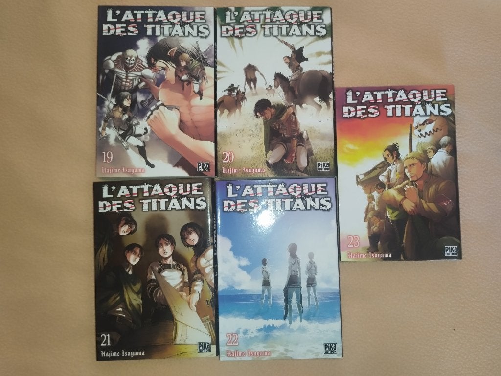 Lot Mangas SNK 19 à 23 (État Neuf), Livres, Série complète ou Série, Enlèvement, Neuf