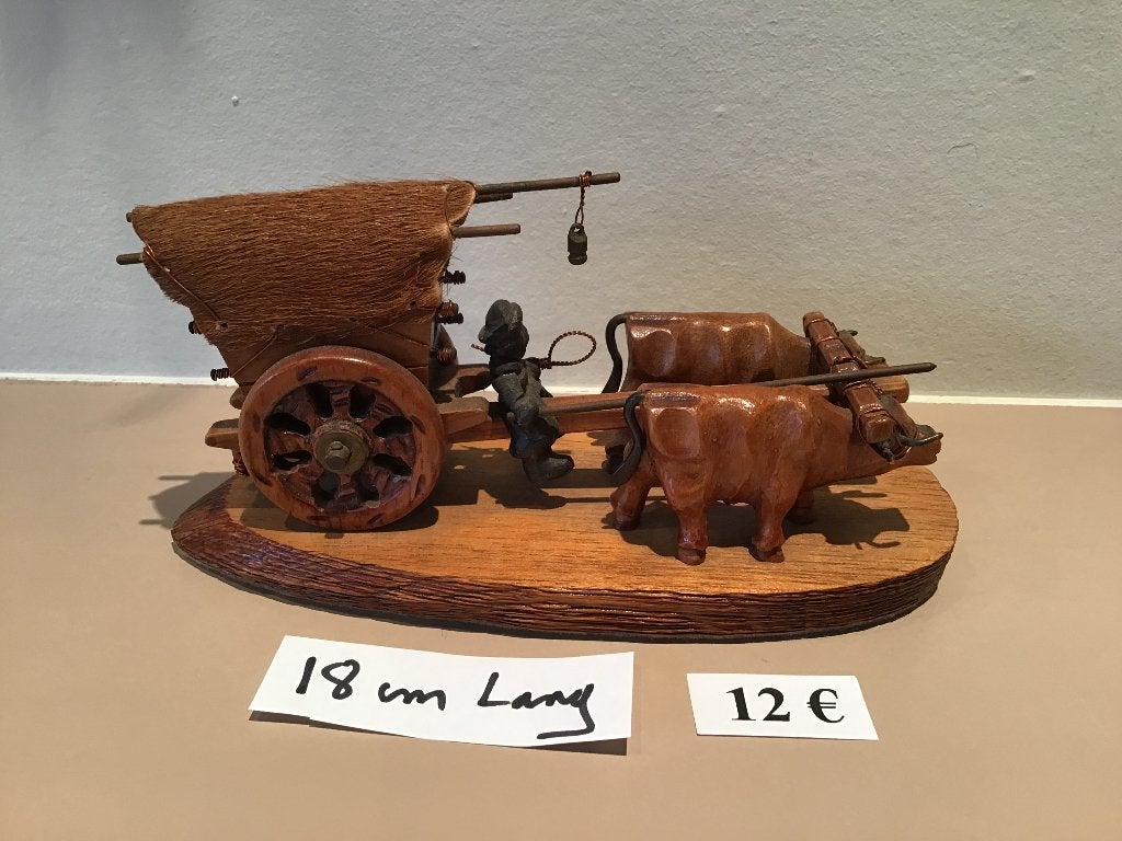 belle œuvre d'art en bois, 18 cm de long, seulement 12€, Antiquités & Art, Enlèvement ou Envoi