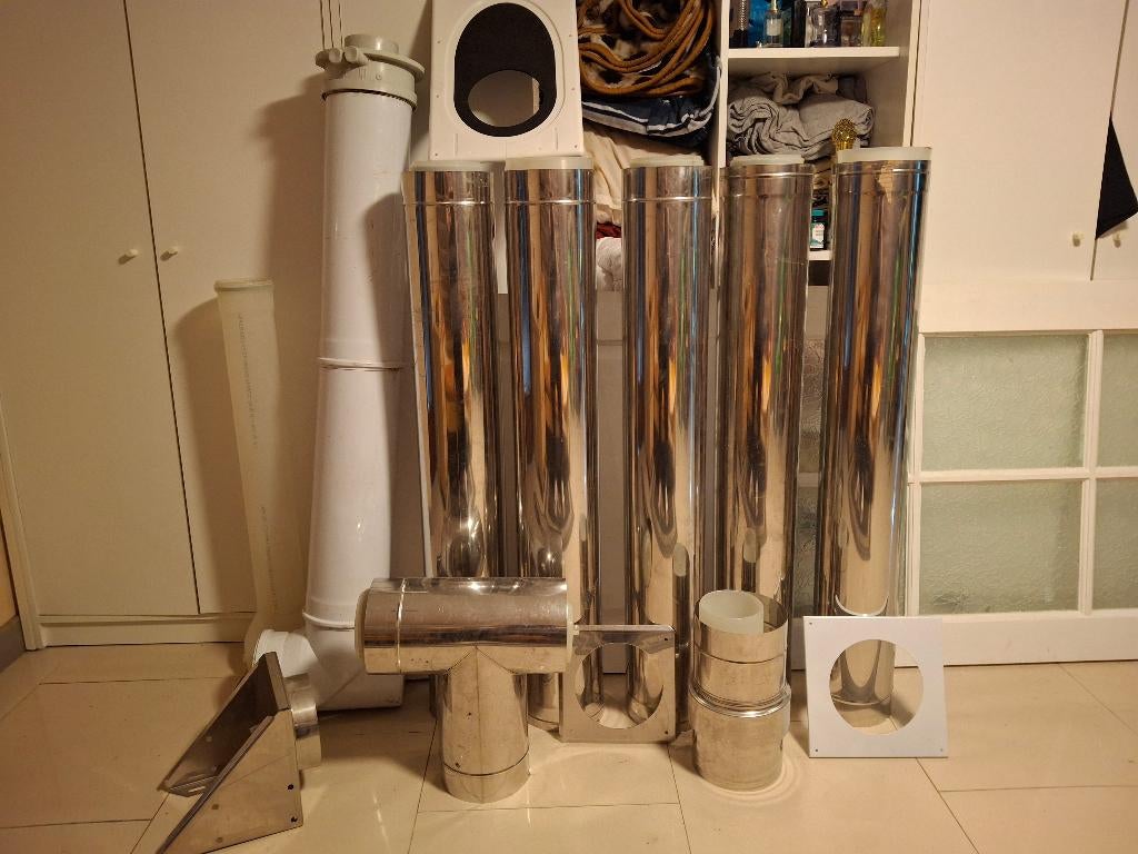 Tuyaux inox pour chaudière, Ophalen, Nieuw, Afzuiger