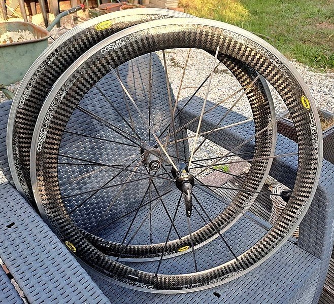 Carbon wielen MAVIC COSMIC 520 mm. Voor bandjes., Ophalen