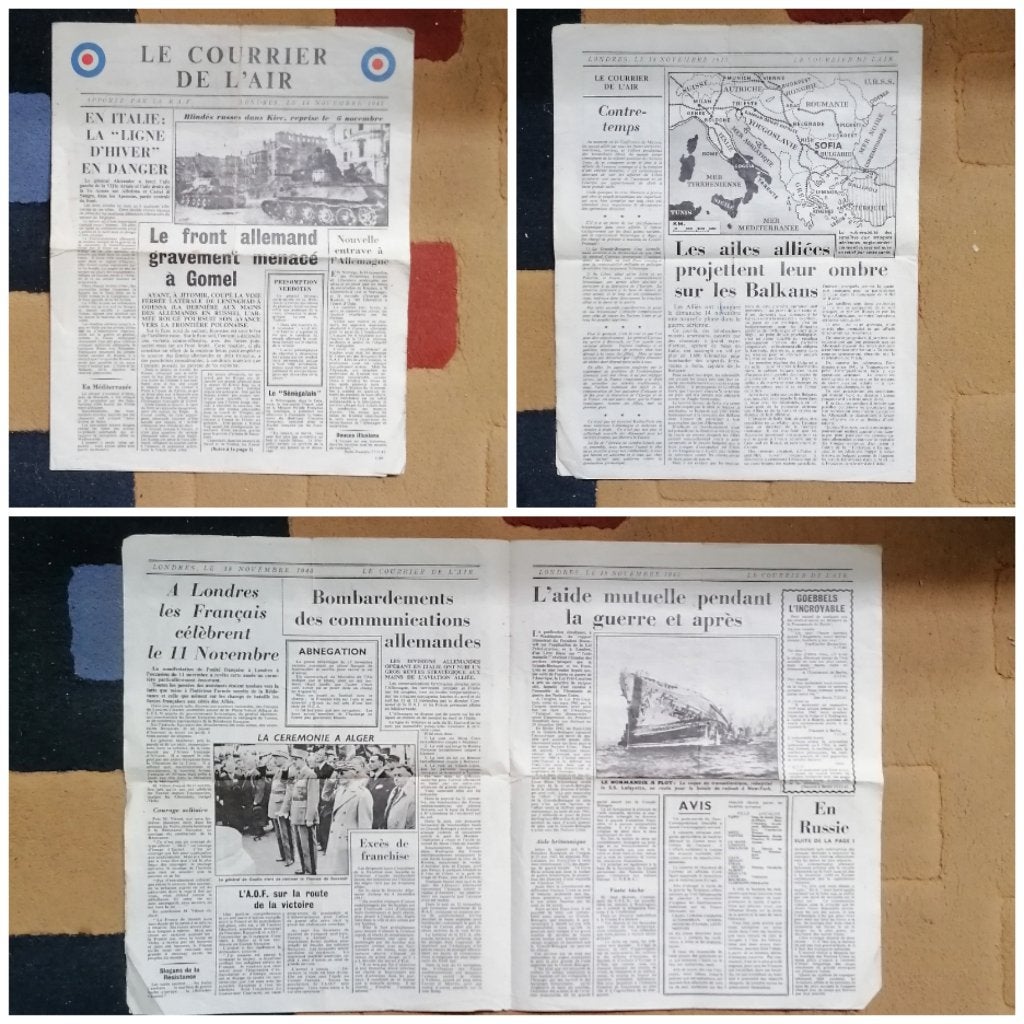 Tract journal le courrier de l'air WW2, Collections, Envoi, Autres, Livre ou Revue