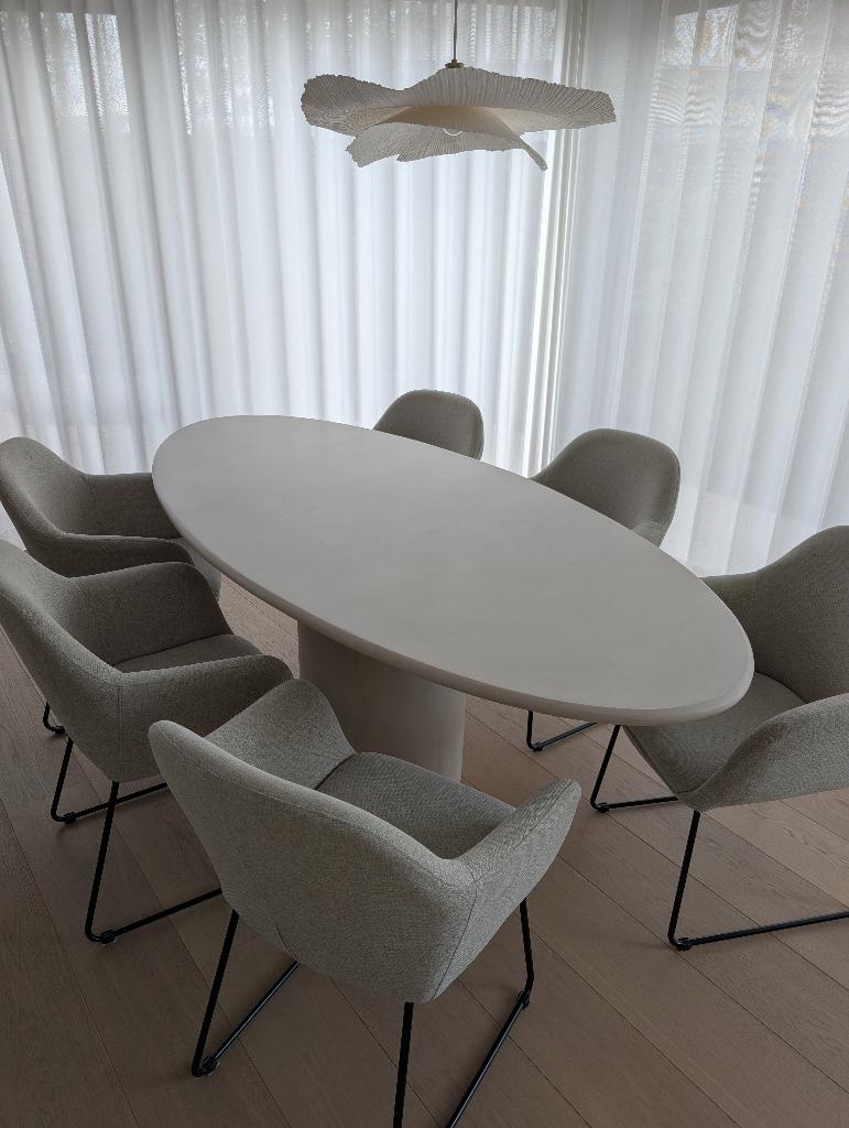Eettafel mortex, Ophalen, Overige materialen, 200 cm of meer, 50 tot 100 cm