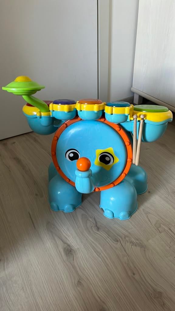 rock en leer drumstel, Kinderen en Baby's, Ophalen, Zo goed als nieuw
