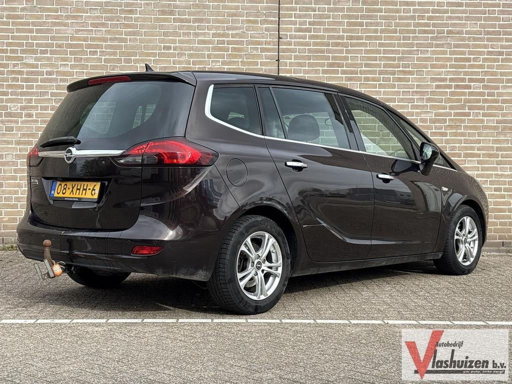 Opel Zafira Tourer 1.4 Cosmo 7 Persoons | Pano | Leder | Sto, Monovolume, Zwart, Bruin, Bedrijf