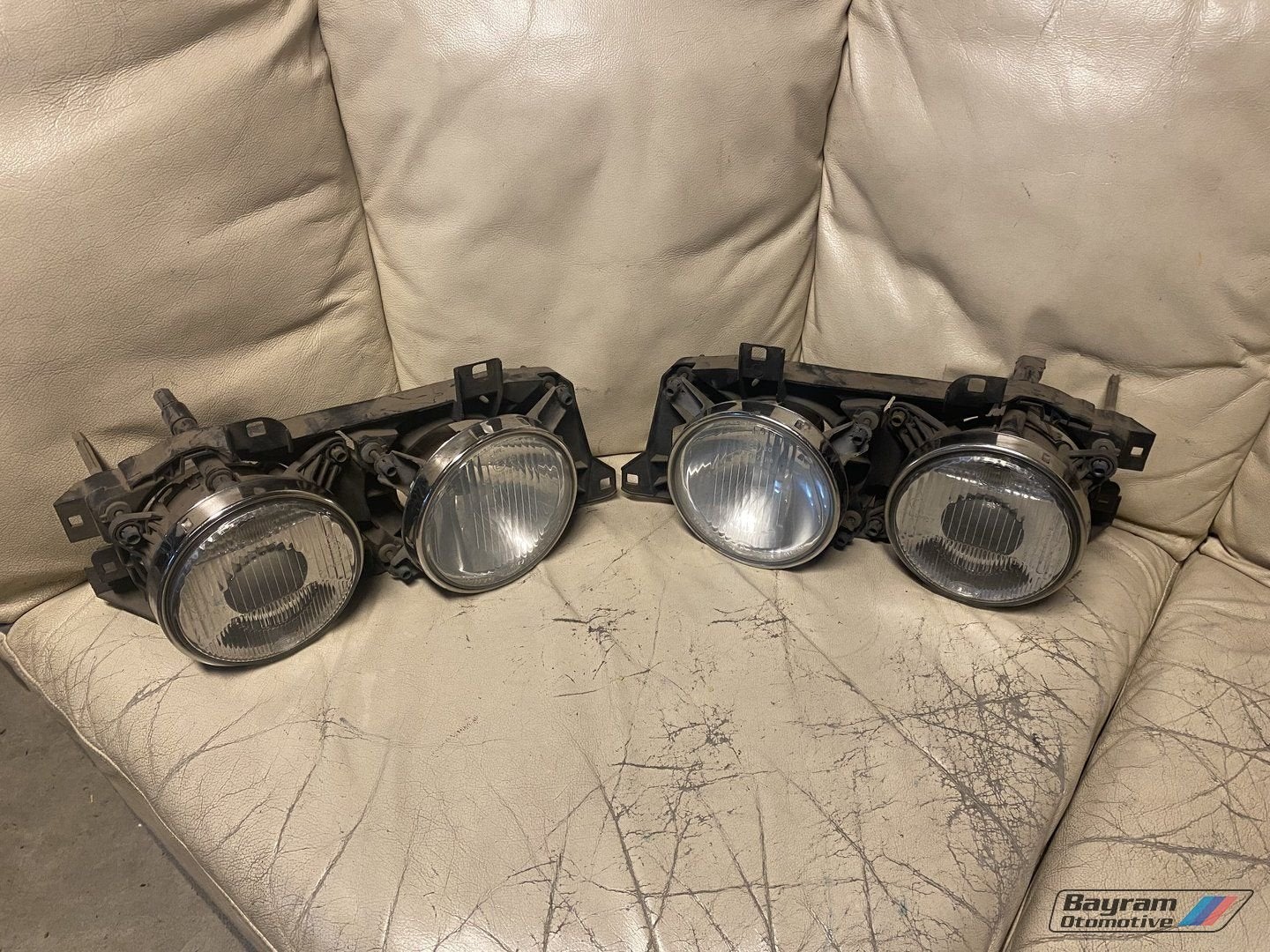 Bmw E34 koplampen Hella in topstaat 5-serie M50 M60 M20, Ophalen, Gebruikt, -, -