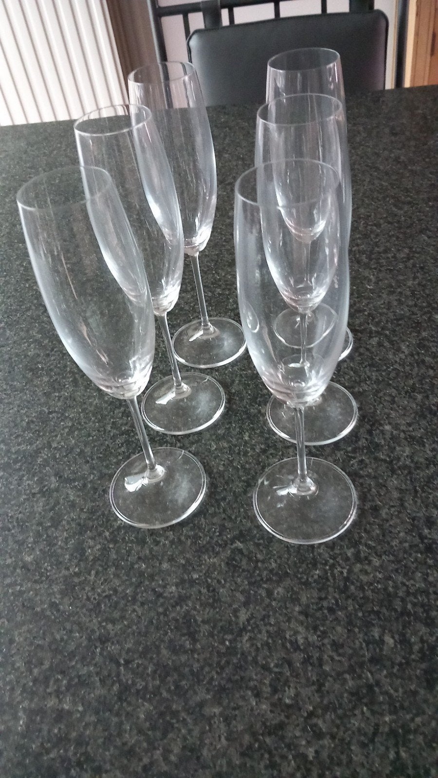 zes champagne glazen, Verzamelen, Ophalen