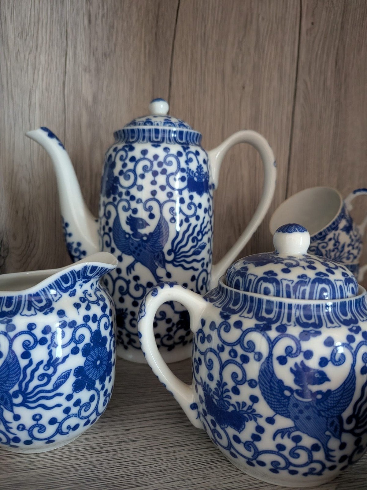 Compleet theeservies voor 6 personen, Antiek en Kunst, Antiek | Servies compleet, Ophalen of Verzenden