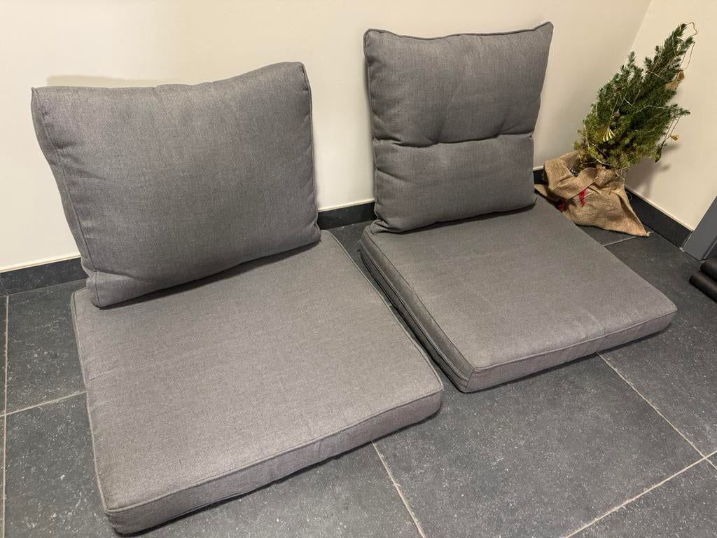 2 coussins de salon (siège + dossier), Jardin & Terrasse, Ensembles de jardin, Comme neuf, Enlèvement