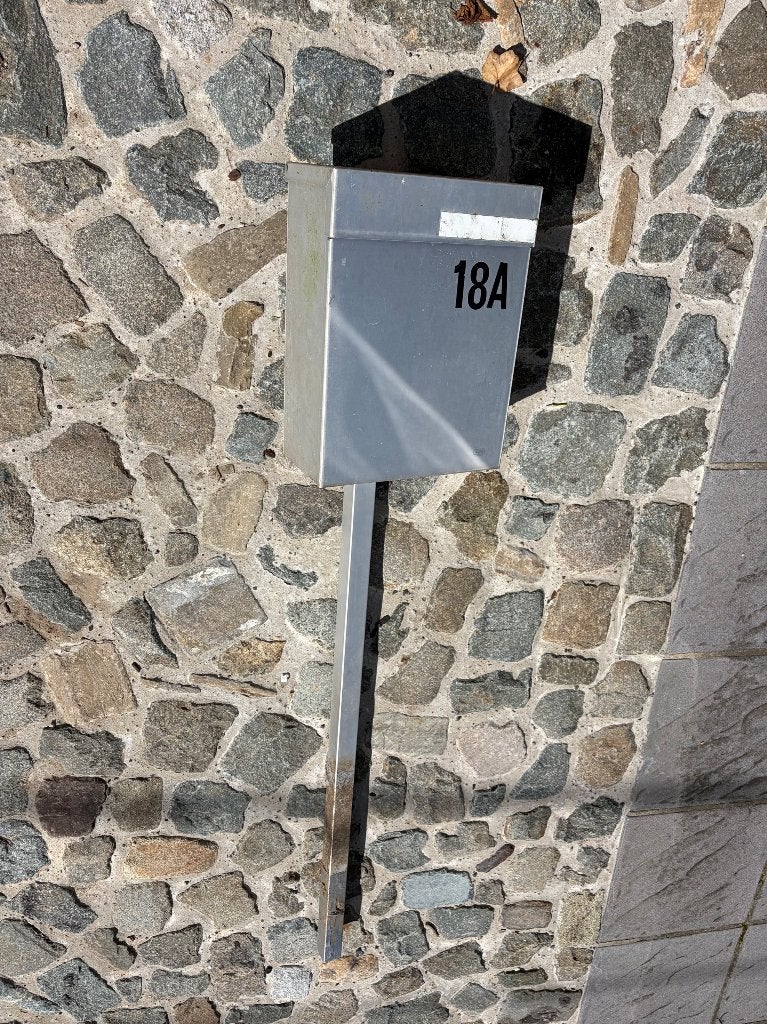 Brievenbus, Ophalen, Gebruikt, Inox, Staande brievenbus