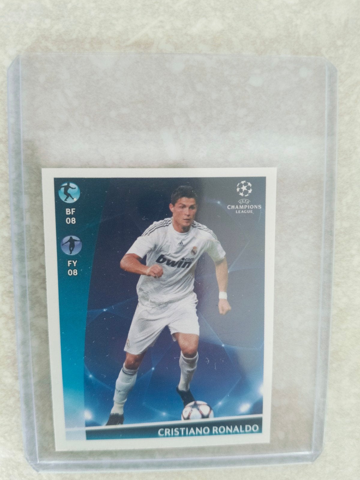 Christiano Ronaldo Real Madrid Panini sticker CL 2009-2010, Enlèvement ou Envoi, Autocollant