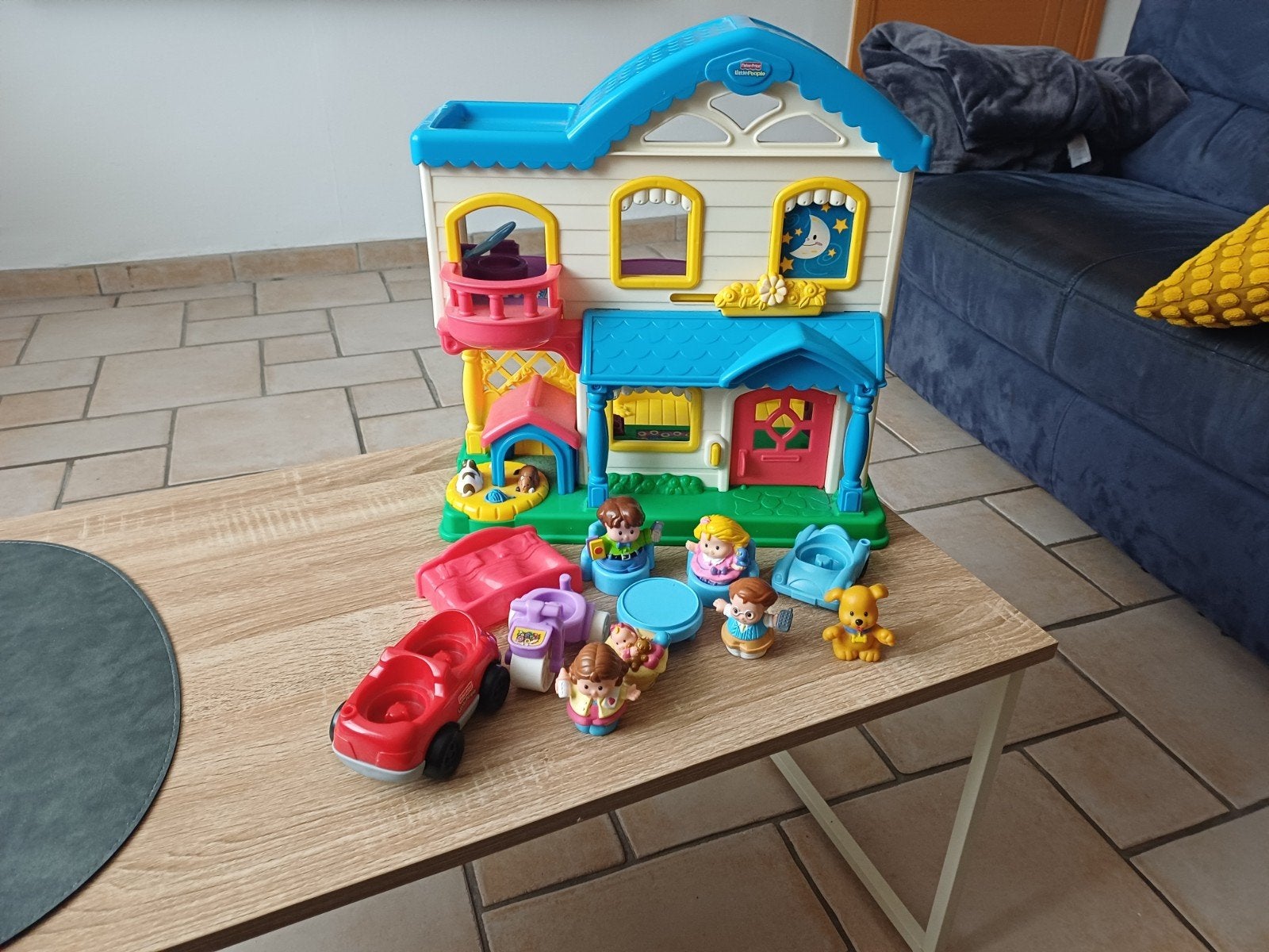 Fisher-Price Little People Huis met geluid + extra's (Nette, Kinderen en Baby's, Ophalen, Zo goed als nieuw, Speelset, Met geluid