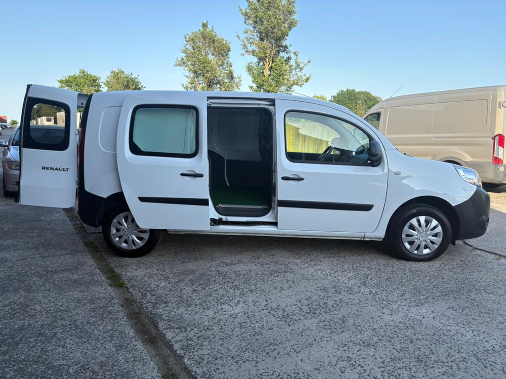 Renault Kangoo Verlengd Btw 53Dkm!!!, Auto's, Voorwielaandrijving, 4 cilinders, Renault, Wit