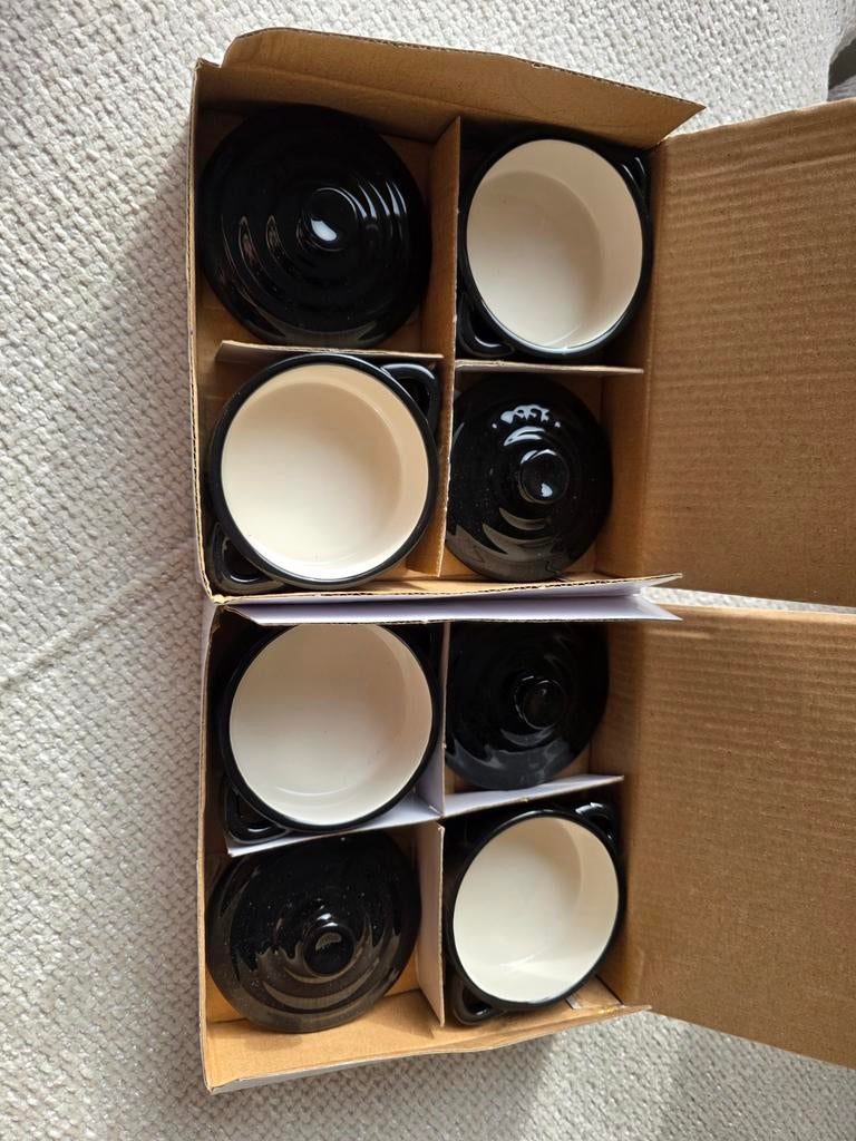 Mini potjes met deksel 4stuks, Huis en Inrichting, Ophalen of Verzenden, Nieuw, Overige materialen, Overige typen
