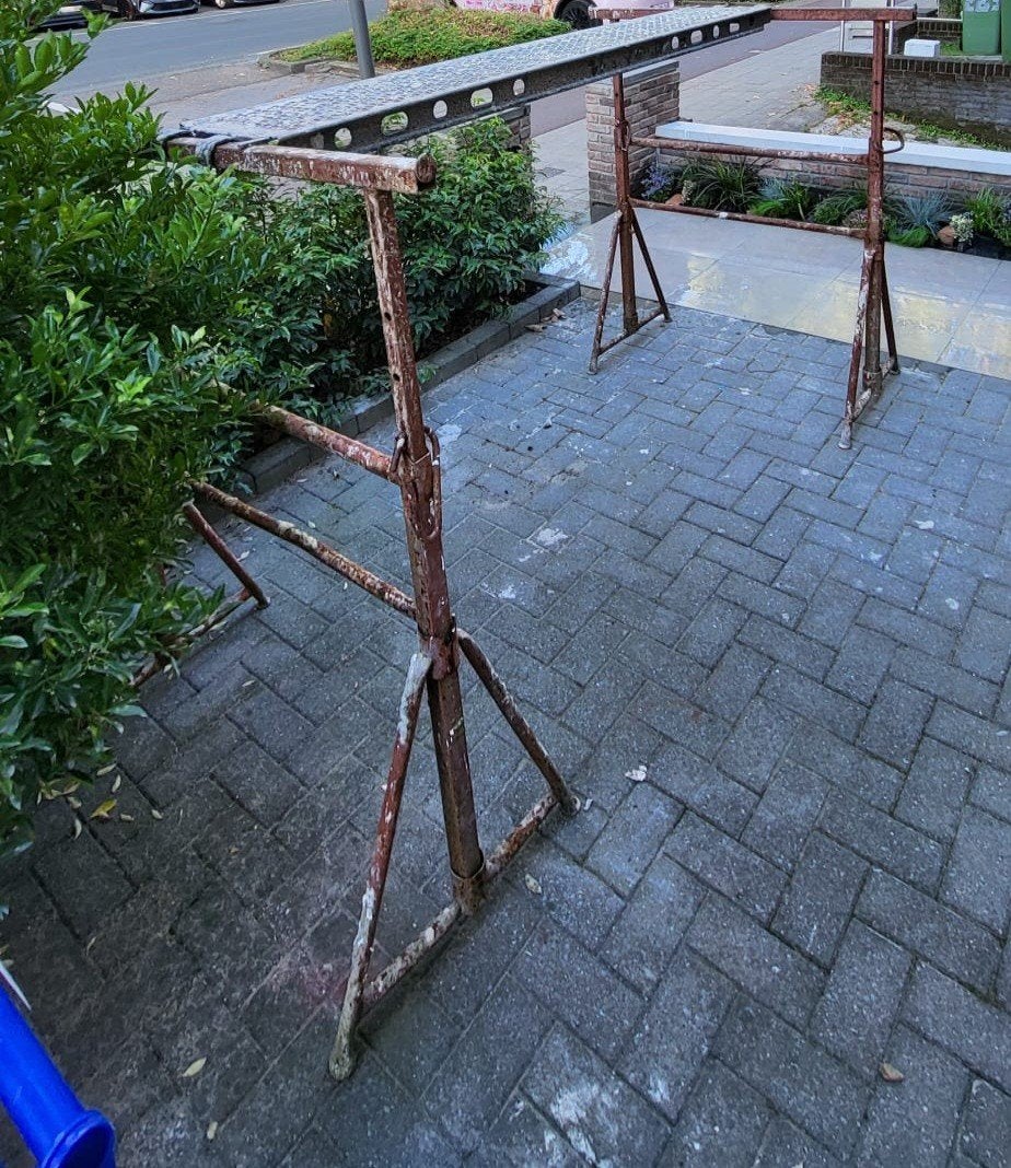 Metsersschraag met steun, Doe-het-zelf en Bouw, Steigers, Ophalen