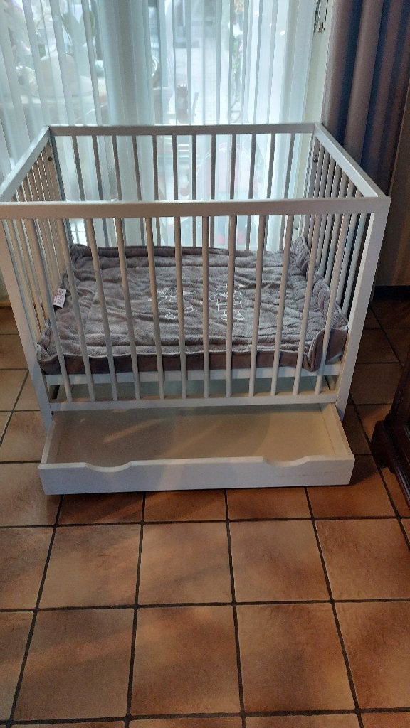 Babypark met lade, Enlèvement, Utilisé, Rectangulaire, Réglable en hauteur