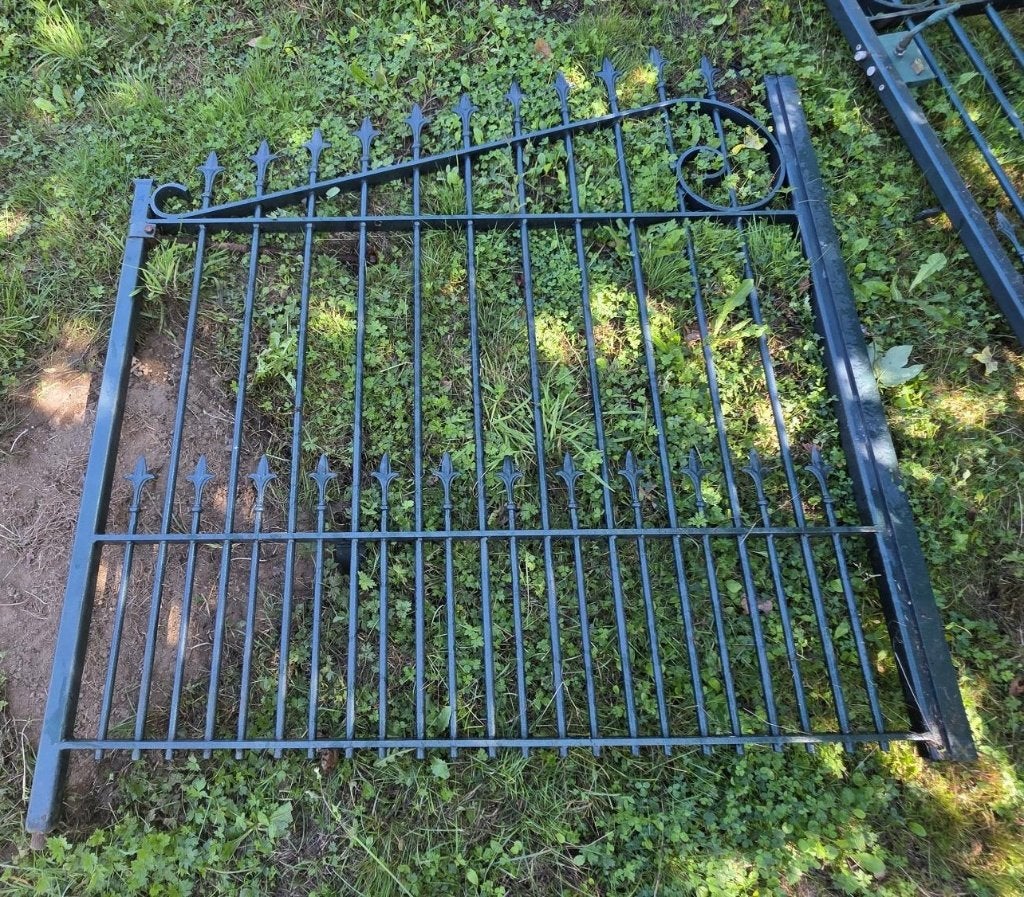 Barrière en fer forgé, Jardin & Terrasse, Clôture barrée, Enlèvement, Avec portail, Utilisé