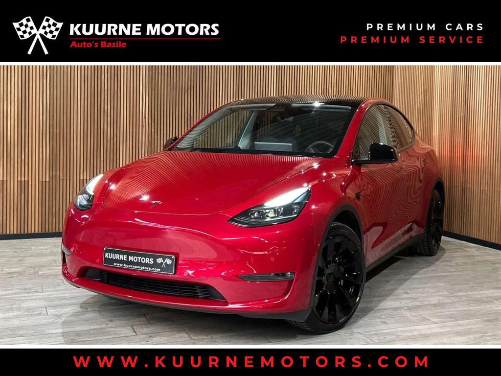Tesla Model Y Dual Motor Long Range 514pk/75kWh Alu20"/Pano/, Auto's, USB, Leder, 5 deurs, Model Y