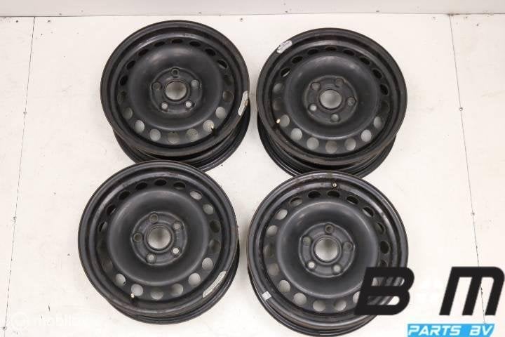 Set 15 inch stalen velgen Golf 6 / Touran 1K0601027C, Utilisé, Jante(s)