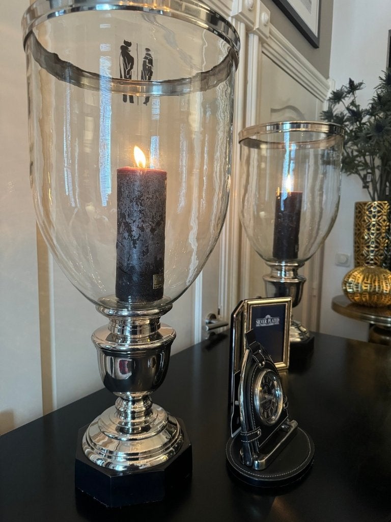 Lantaarn Hurricane Michigan windlicht luxe merk Eichholtz, Huis en Inrichting, Windlicht, Ophalen of Verzenden, Zo goed als nieuw