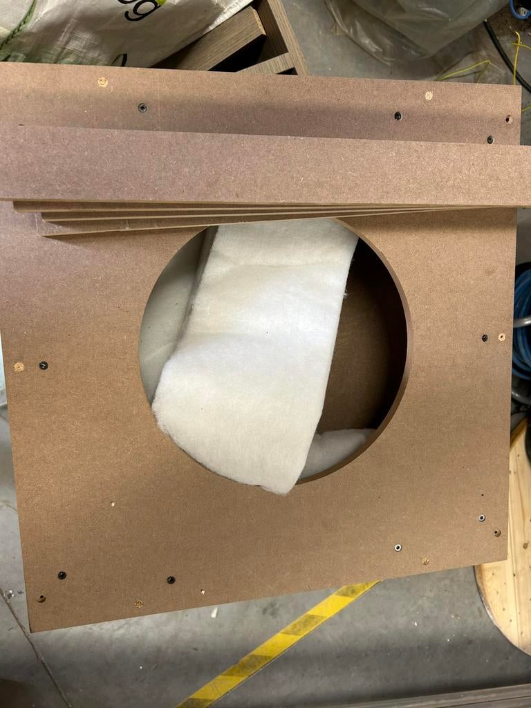 Inbouwdoos install speaker hout, Doe-het-zelf en Bouw, Ophalen, Nieuw