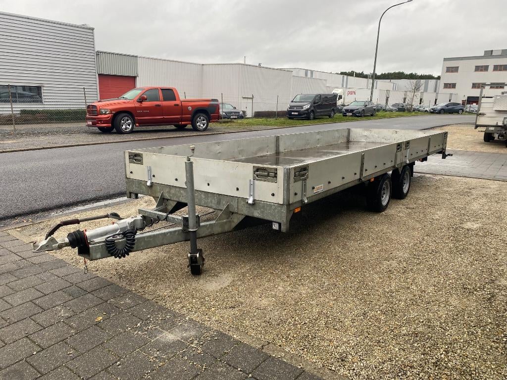 Grote aanhangwagen plateauwagen Helpo 609x205 3500KG, Auto diversen, Aanhangers en Bagagewagens, Ophalen