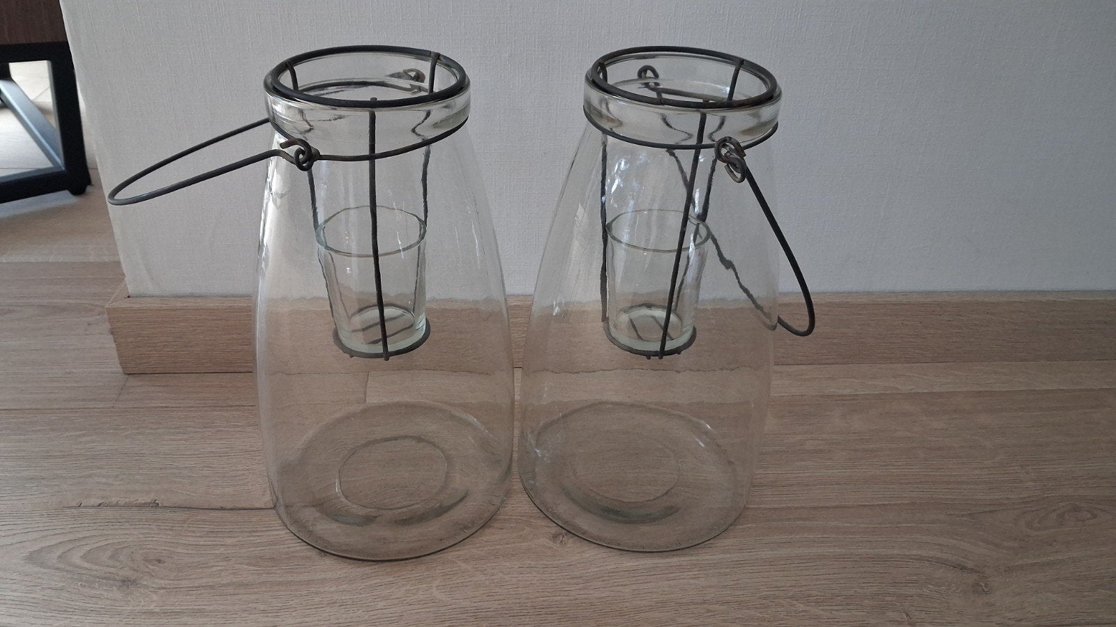 2 glazen stolpen, Huis en Inrichting, Ophalen