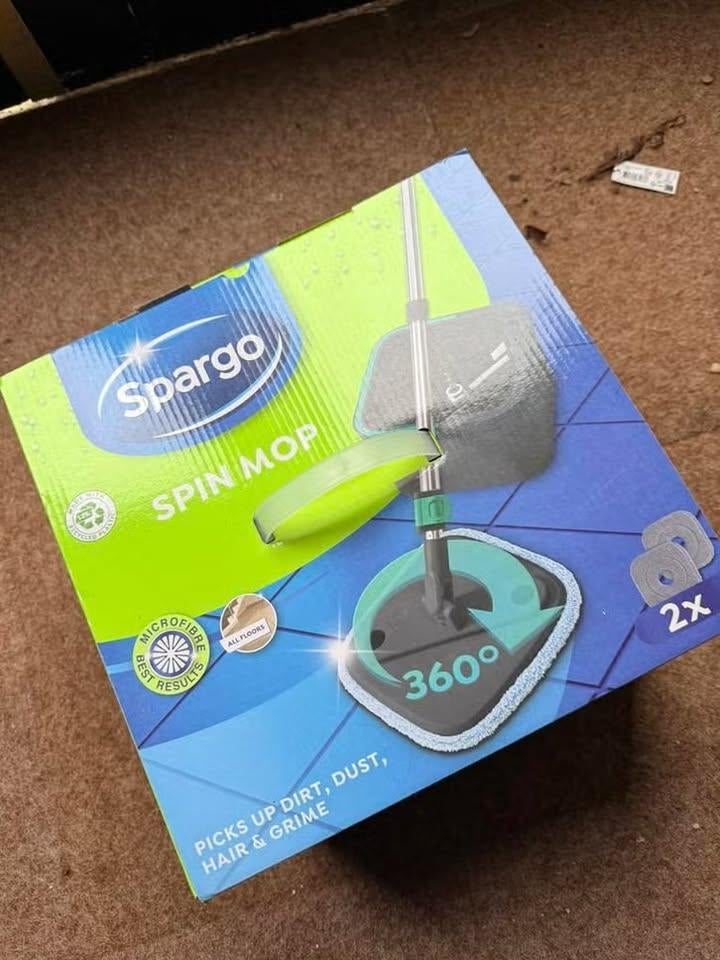 spin mop spargo   dweilsysteem  nieuw, Huis en Inrichting, Schoonmaakartikelen, Ophalen of Verzenden, Mop of Dweil
