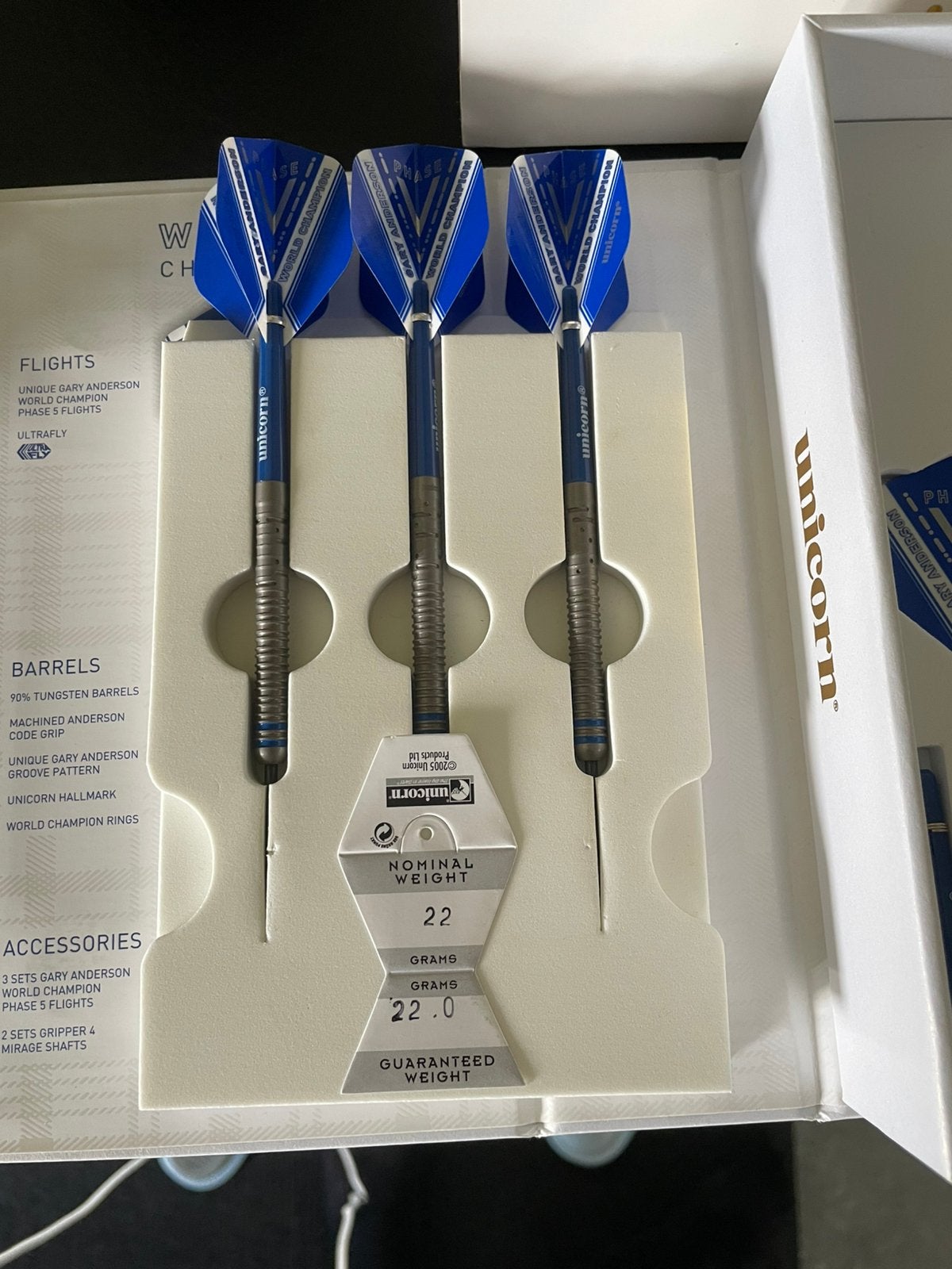Gary anderson unicorn darts, Ophalen of Verzenden, Zo goed als nieuw