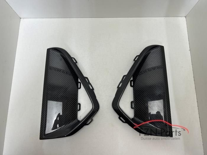 Audi RS3 8Y Bumper rooster Carbon Links rechts set, Enlèvement ou Envoi, Utilisé, Avant, Pare-chocs