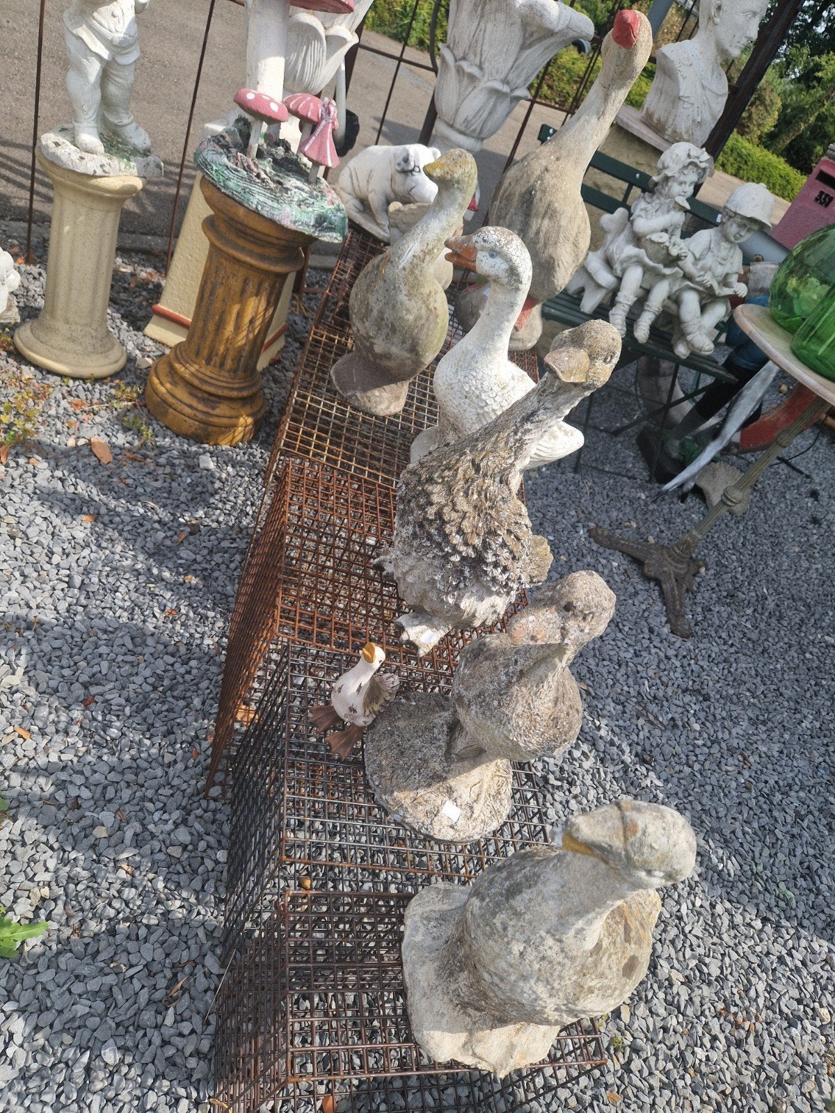 cement oude beelden eenden €18€35€40€45€65, Ophalen