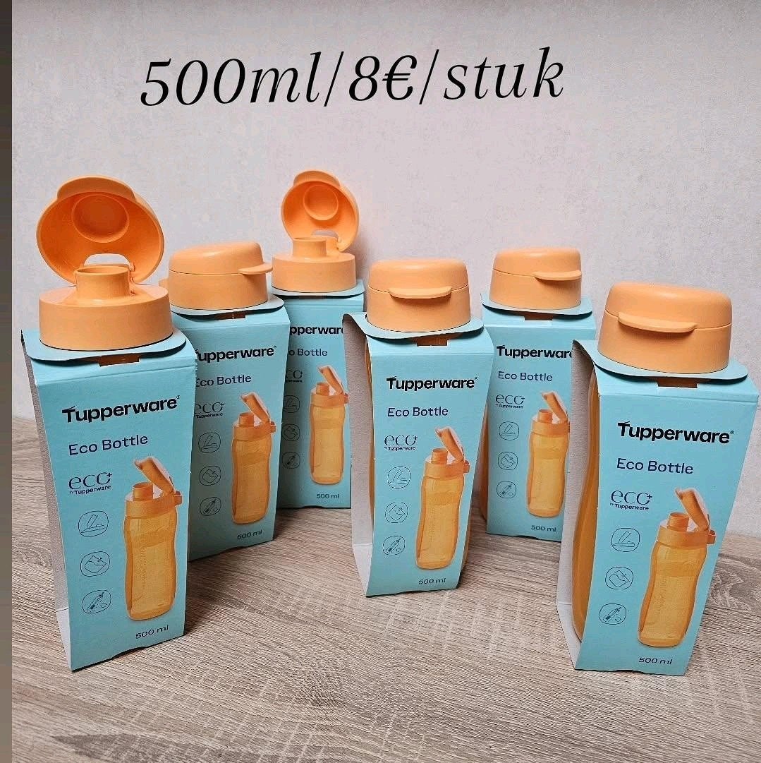 Bouteilles écologiques Tupperware Slim Plus de 500 ml, Maison & Meubles, Cuisine| Tupperware, Enlèvement ou Envoi, Neuf